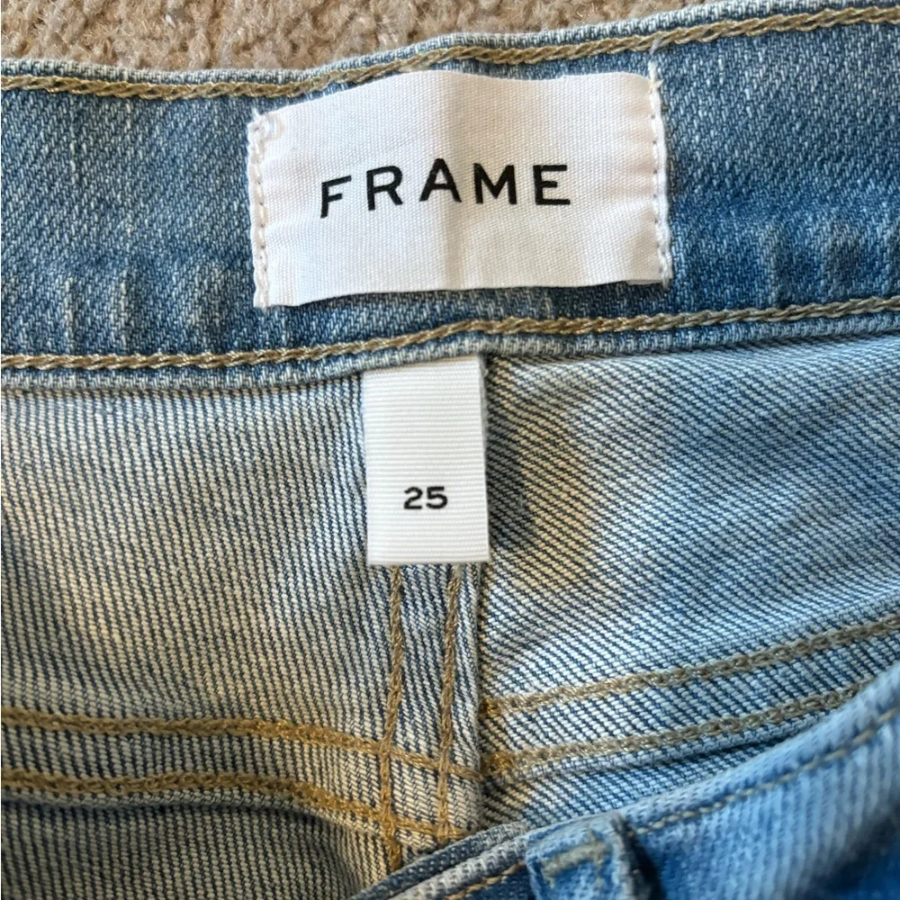 Frame Denim Light Wash straight Ankle Jeans size 25 - Picture 5 of 6
